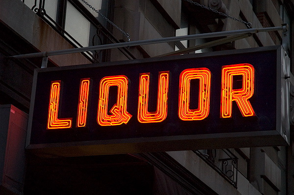 liquor sign