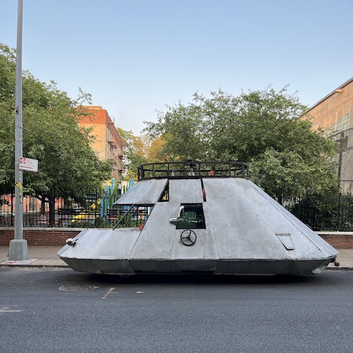 UFO car on Underhill Avenue, Prospect Heights, Brooklyn.