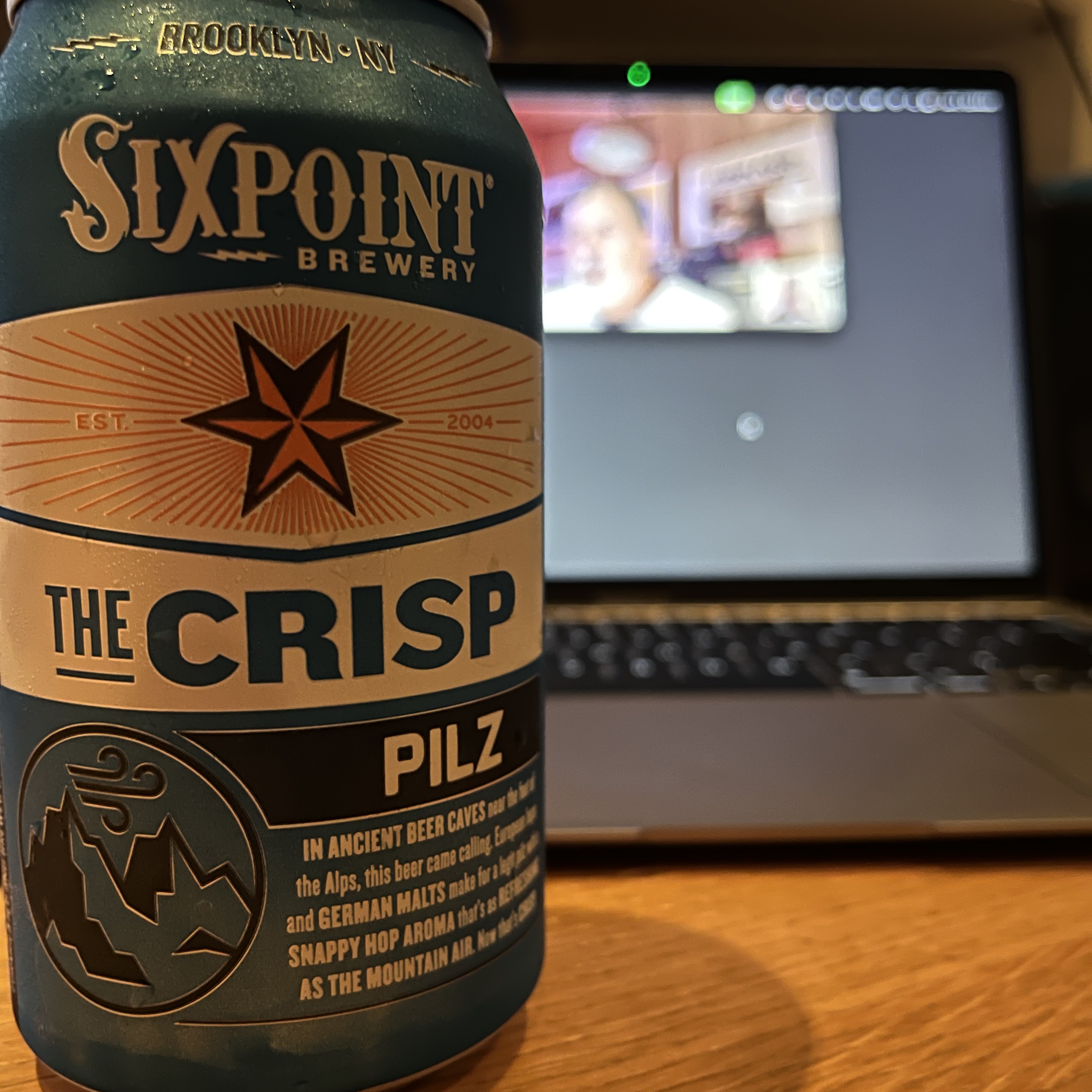 Sixpoint Crisp and a (remote) 'Tales of the Sea' session, Prospect Heights, Brooklyn. By the way, Sixpoint Crisp is the offical summer beer of Team Uno.