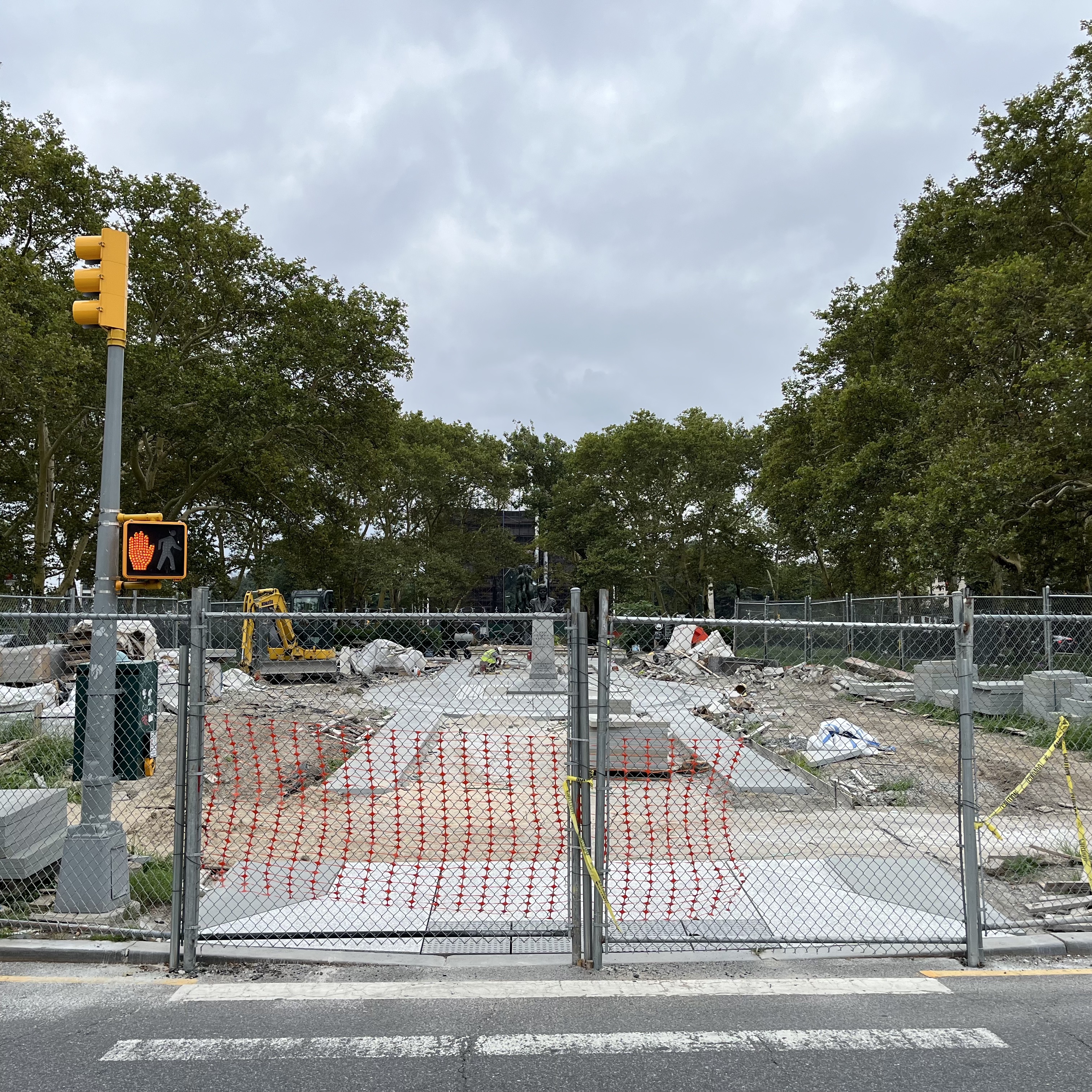 Construction is coming along at Grand Army Plaza. Prospect Heights, Brooklyn.