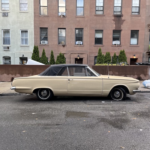 64 Plymouth with a flat on Park Place. Prospect Heights, Brooklyn