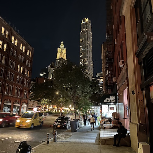 The Municipal Building, seen from Greenwich Street. Tribeca, Manhattan.