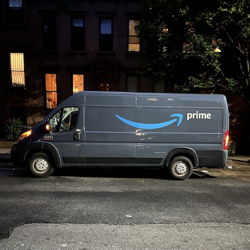 Amazon delivers late. Prospect Heights, Brooklyn.