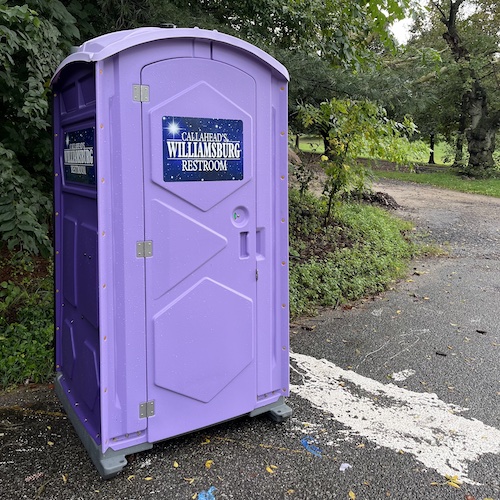This portapotty used to be really hip, but now it's more family friendly and overpriced. Prospect Park, Brooklyn.