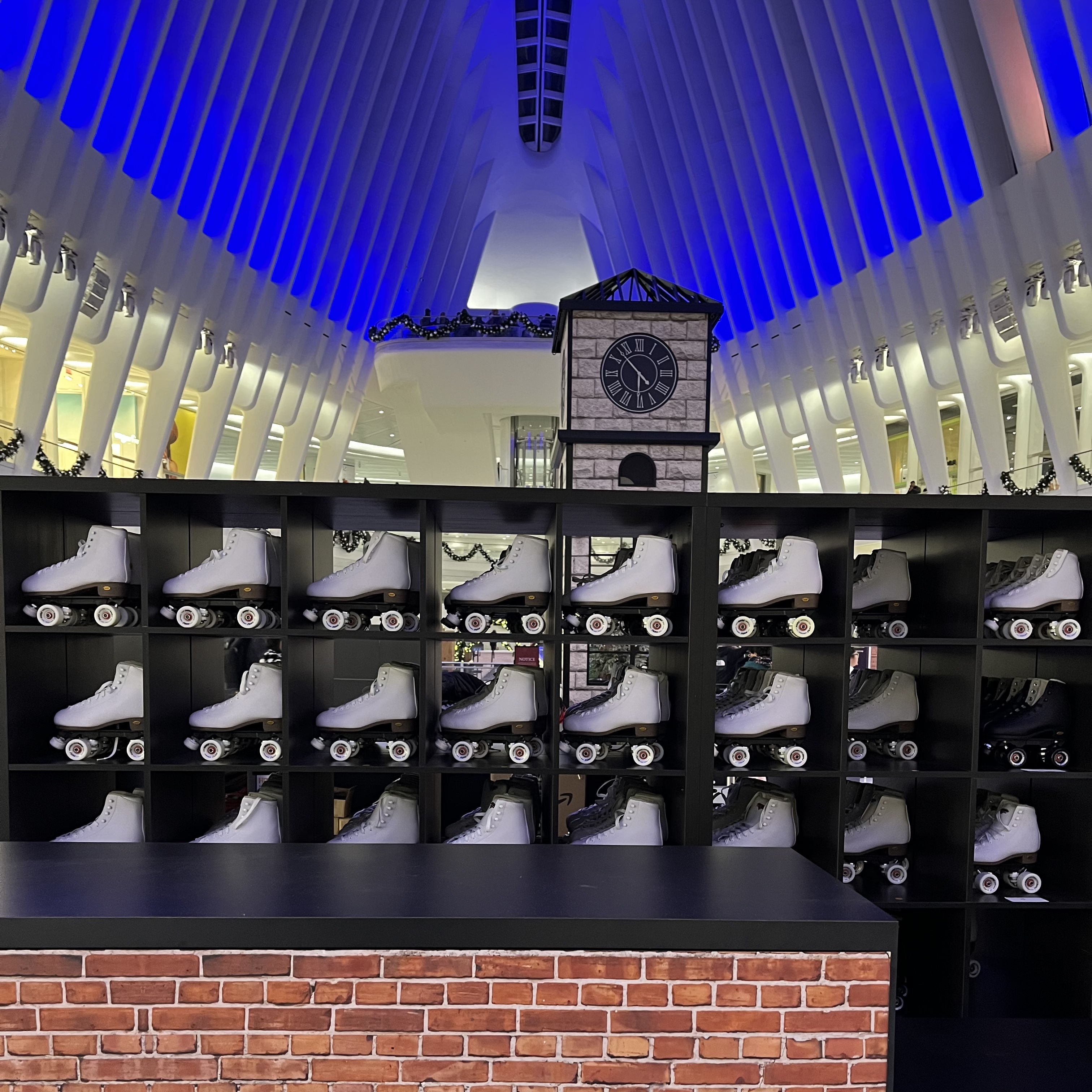 All skate in the Oculus. World Trade Center, Manhattan.