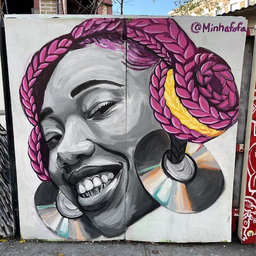 Mural by Marissa Molina at the Underhill Walls (214 Underhill Avenue). Prospect Heights, Brooklyn.