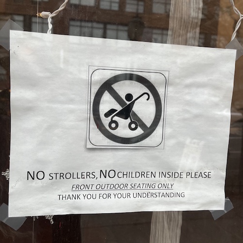 A stroller-free zone. Boerum Hill, Brooklyn.