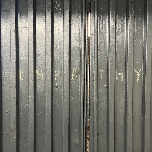 Empathy in the subway. 7th Ave Station, Park Slope, Brooklyn