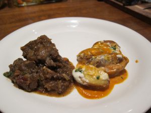 Catalan Beef Stew with Mushrooms, Patatas Bravas