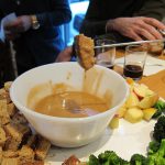 Irish Cheddar Fondue With Stout and Whiskey