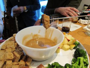 Irish Cheddar Fondue With Stout and Whiskey