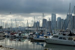 Marina and Vancouver Skyline